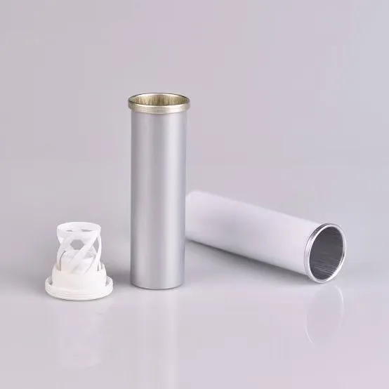 GMP Pharmaceutical D28X135 Aluminum Effervescent Tablet Tube with Silica Desiccant Spring Cap