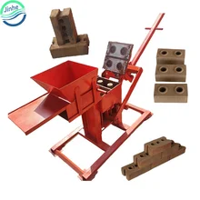 Fired red clay brick making machine with logo soil earth interlocking building block compressed making machine
