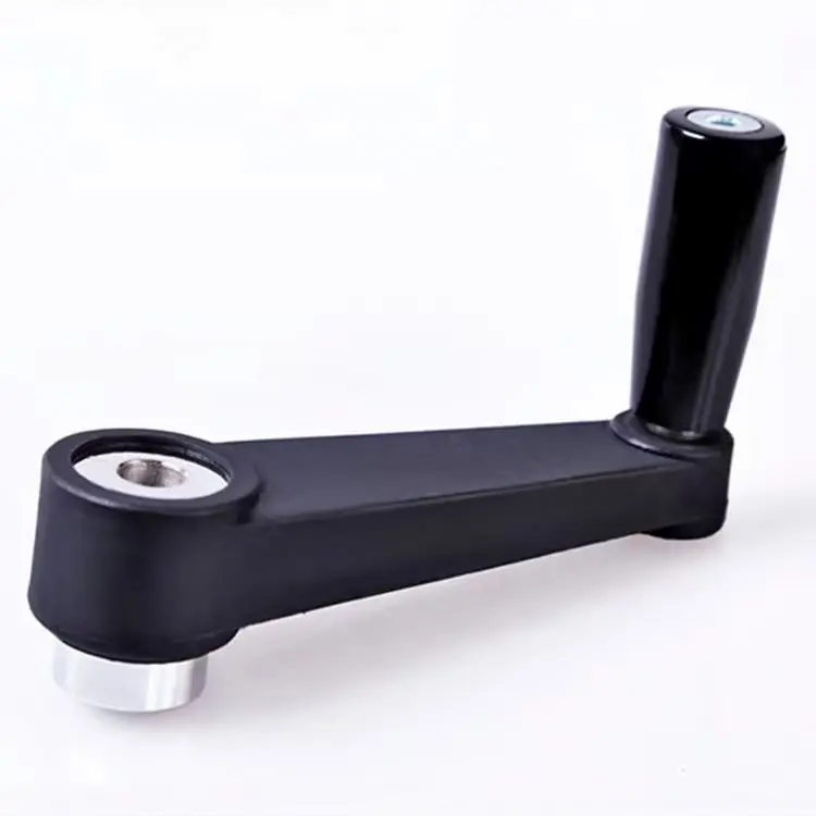 Professional Tapered Handle Grip Hand Crank Handle Knobs With Revolving Handle Plain Bore