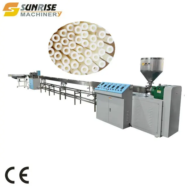 Plastic  Extruder and Lollipop Stick  Machine for Making Straws - Efficient Manufacturing Equipment
