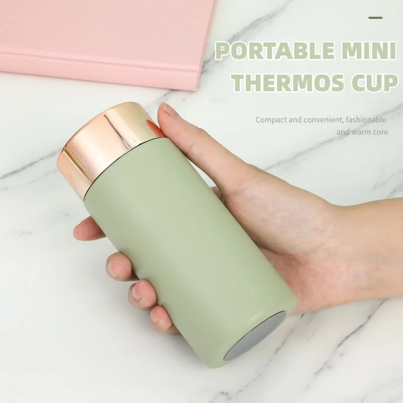 Exquisite Mini Thermos Cup Stainless Steel Vacuum Insulated Water Bottle  Students Portable Pocket Water Cup