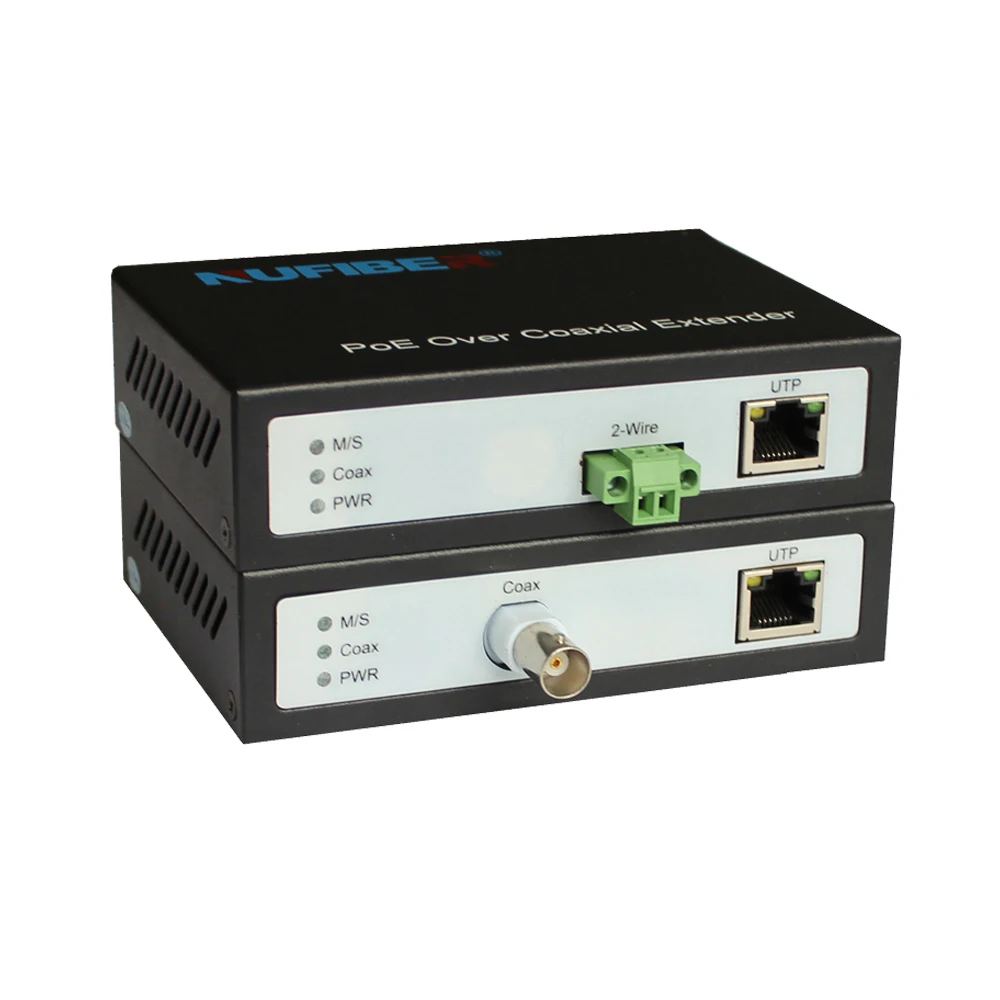 POE UTP to BNC Converter Ethernet over Coax Extender for ip camera