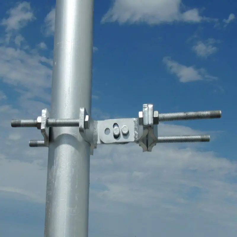 Mechanically Sturdy Custom Outdoor Mounting Antenna Bracket Mast Pole with Heavy-Duty Satellite Bracket for Secure Mounting