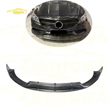 For 2015-2018 Mercedes Benz C-Class W205 C63 C43 AMG Front Bumper Modified With Carbon Fiber Front Lip