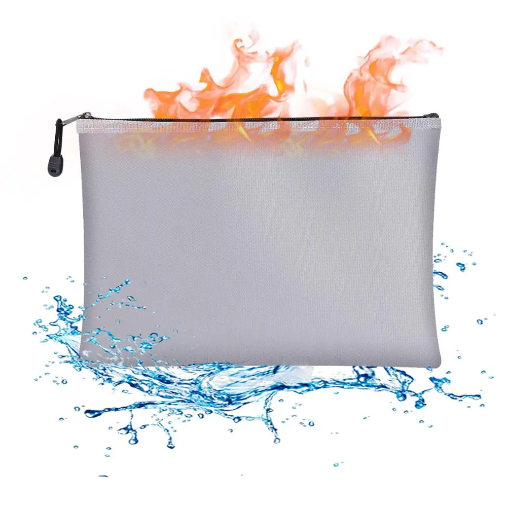 Silver Large Size Waterproof Fireproof Business Office Bag File Document Bags Ladies Women Men Handbag 2020 Hot Selling Bag