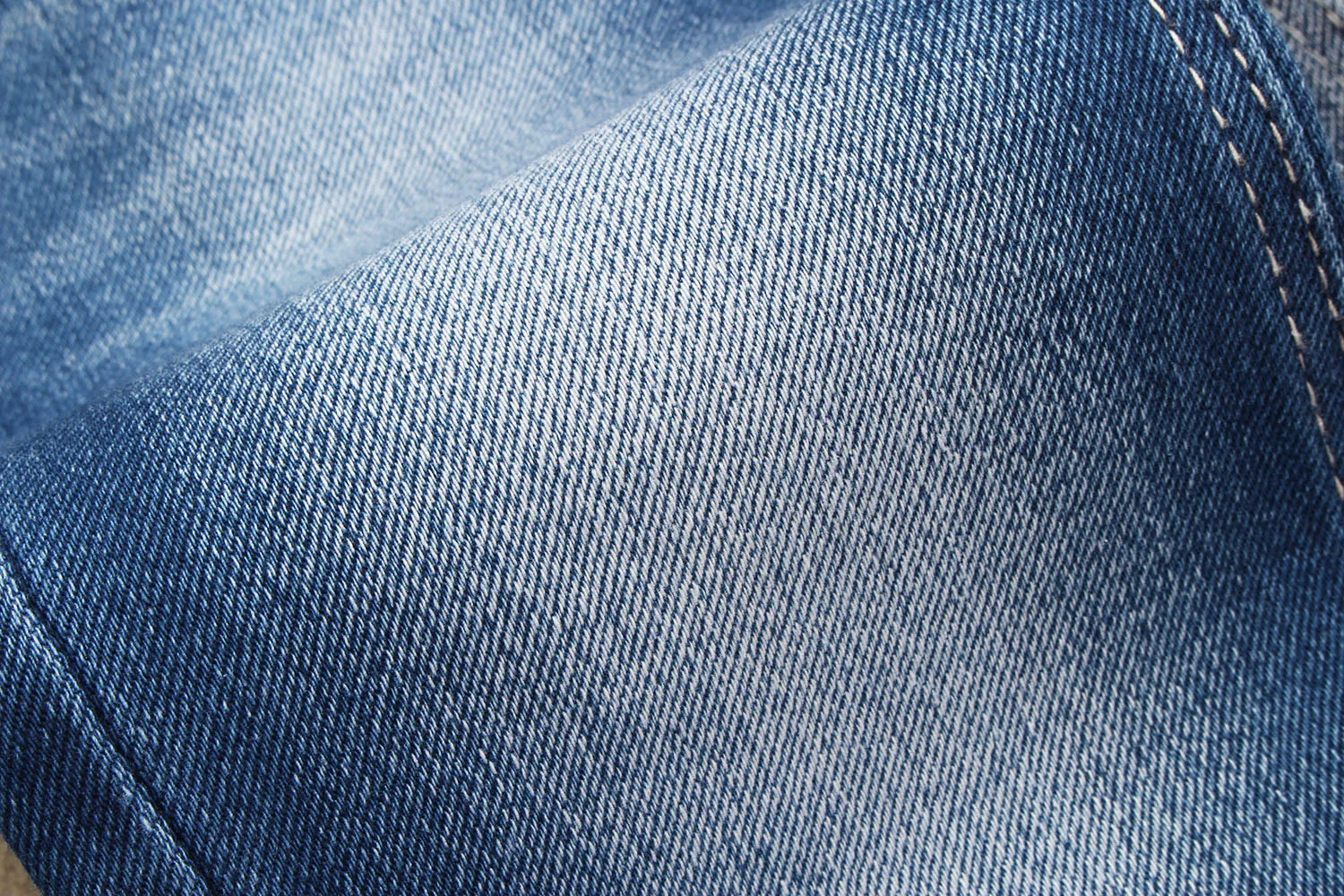 Shop Our Special Blue Weft Denim Fabric with Comfortable Stretch, image size:1500x1000