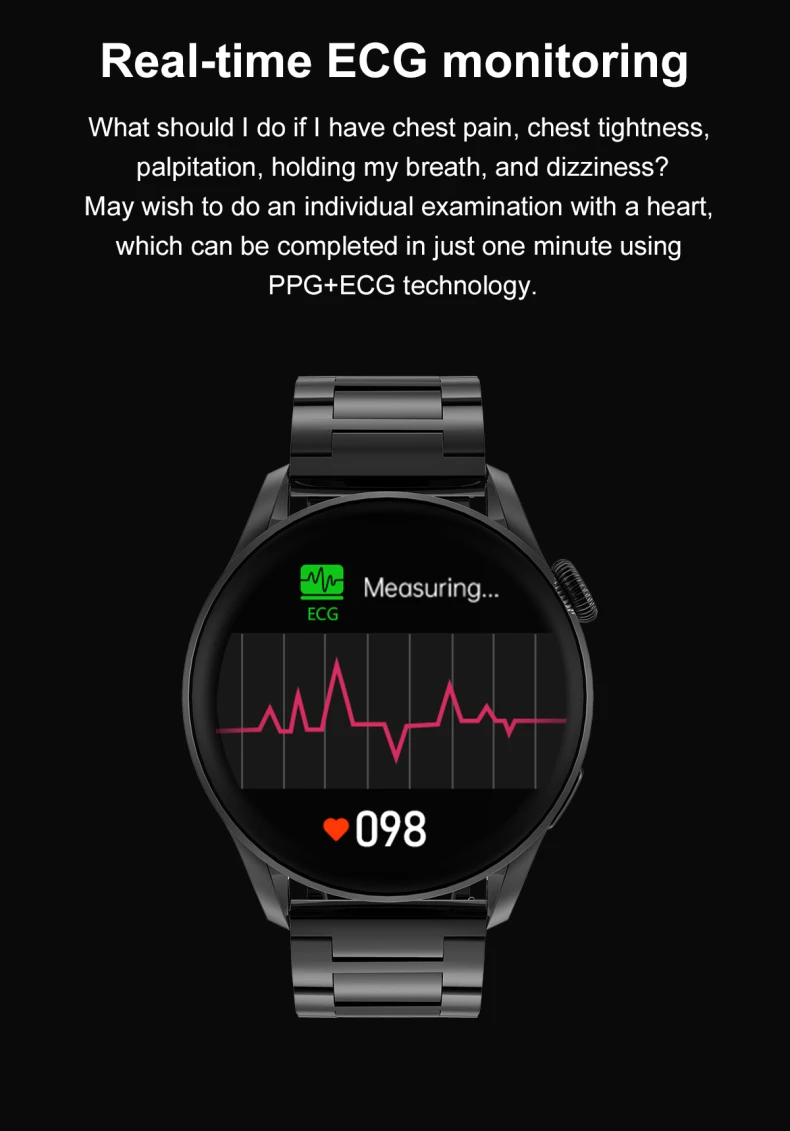 Round Rotating Crown Smart Watch BT Call Watches 3 Fitness Watch Heart Rate ECG Wristband Sport Smartwatch DT3 (14).jpg