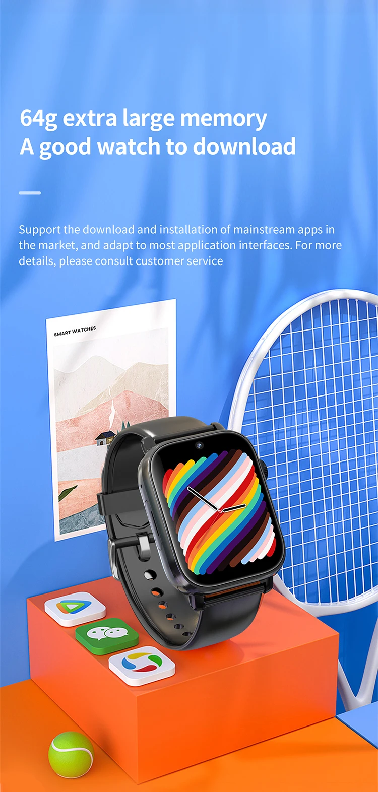 I1s Smartwatch 8g 16g Android 8.1 Kids Student Smartwatch App Download