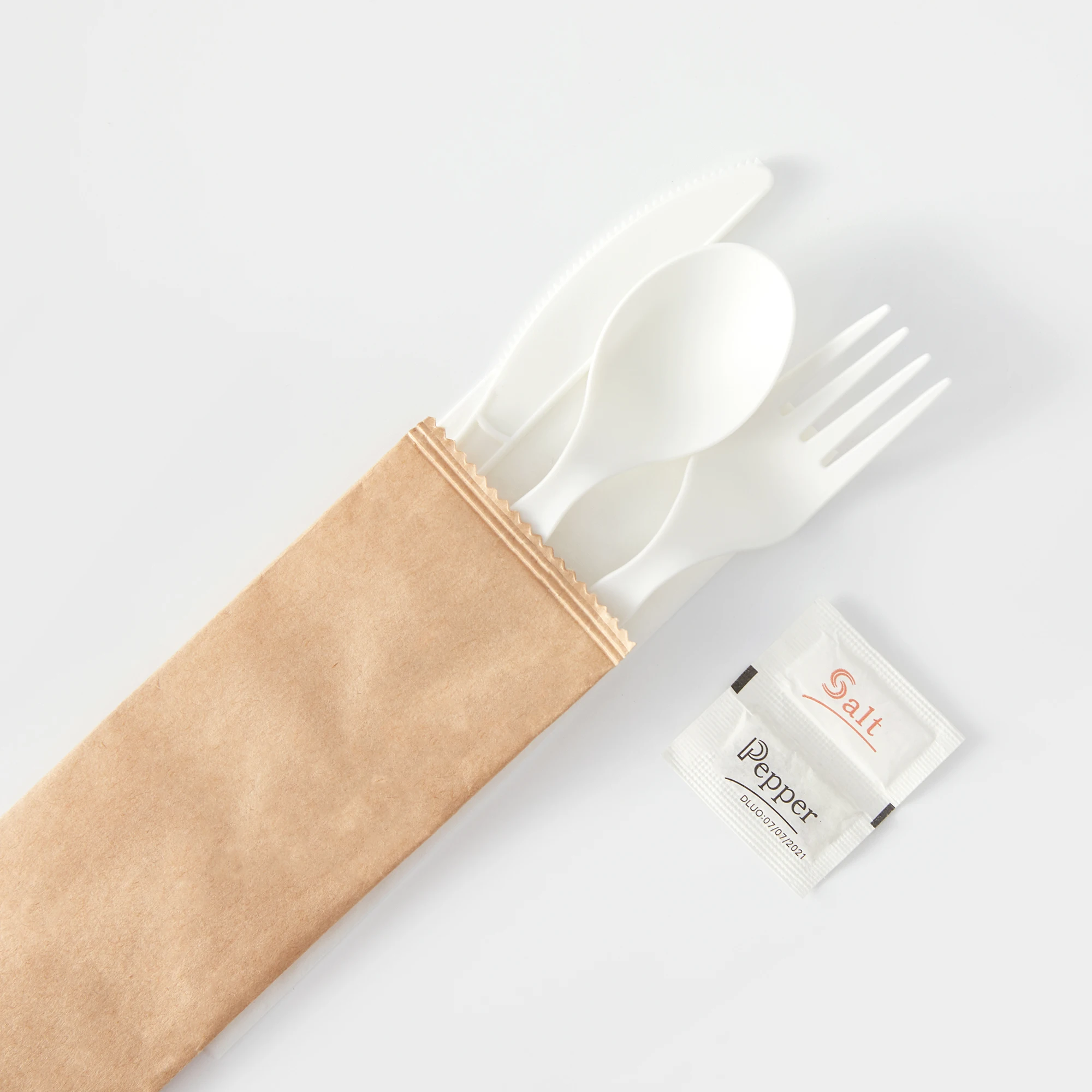 Eco 100% Compostable PLA Biodegradable Tableware Spoon Fork Knife Disposable Cutlery