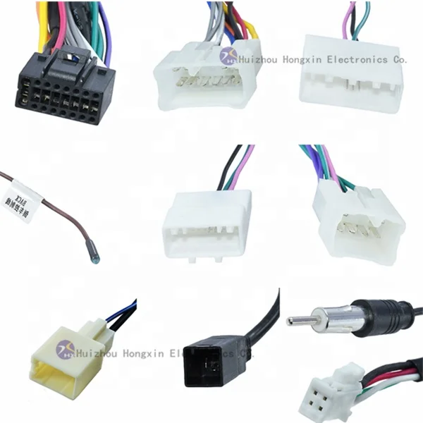Hot Sale Auto Stereo Car Radio Wire Harness Plug Cable Audio Connector 16 Pin Android Radio Connector Cables Pioneer Pure Copper