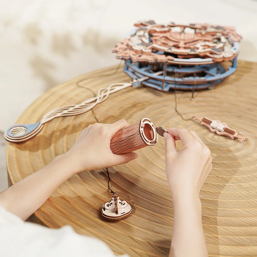 Robotime Rokr LC701 Wooden Wall Clock DIY Puzzle for Ages 14+