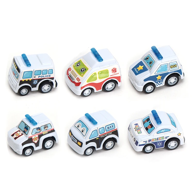 도매 6 개 작은 귀여운 만화 경찰 장난감 자동차 - Buy 경찰 장난감 자동차,경찰 자동차,작은 경찰차 Product On  Alibaba.Com
