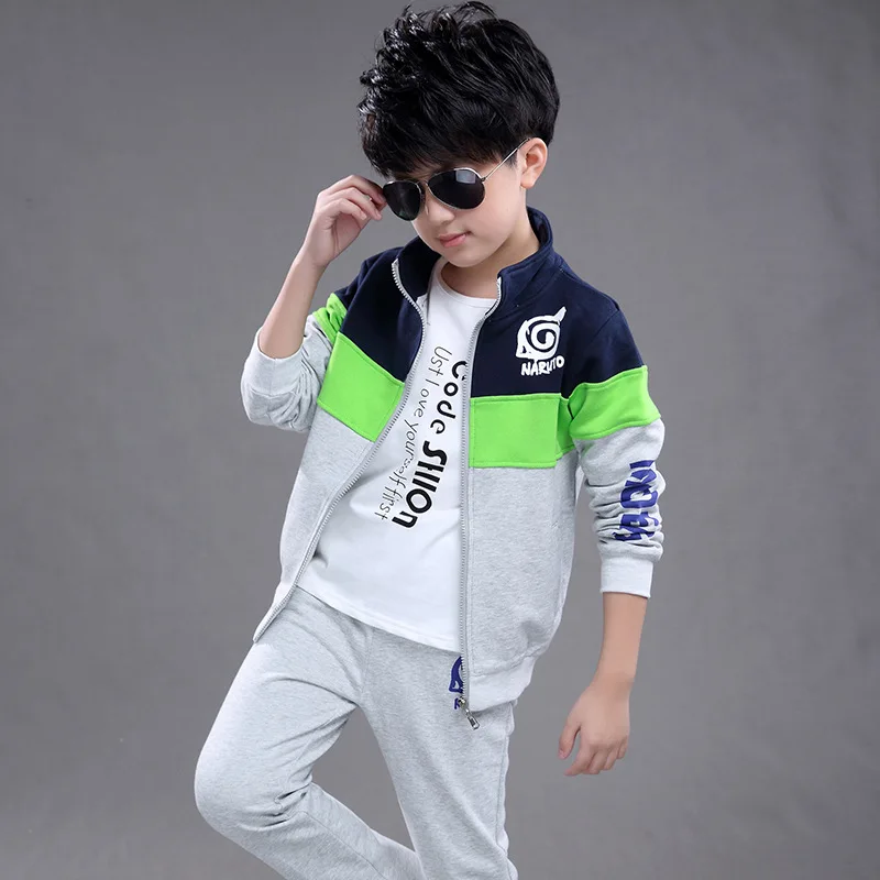 2020 Spring and Autumn Long Sleeves 3 Piece Kids Baby Boy Clothes Clothing Set
