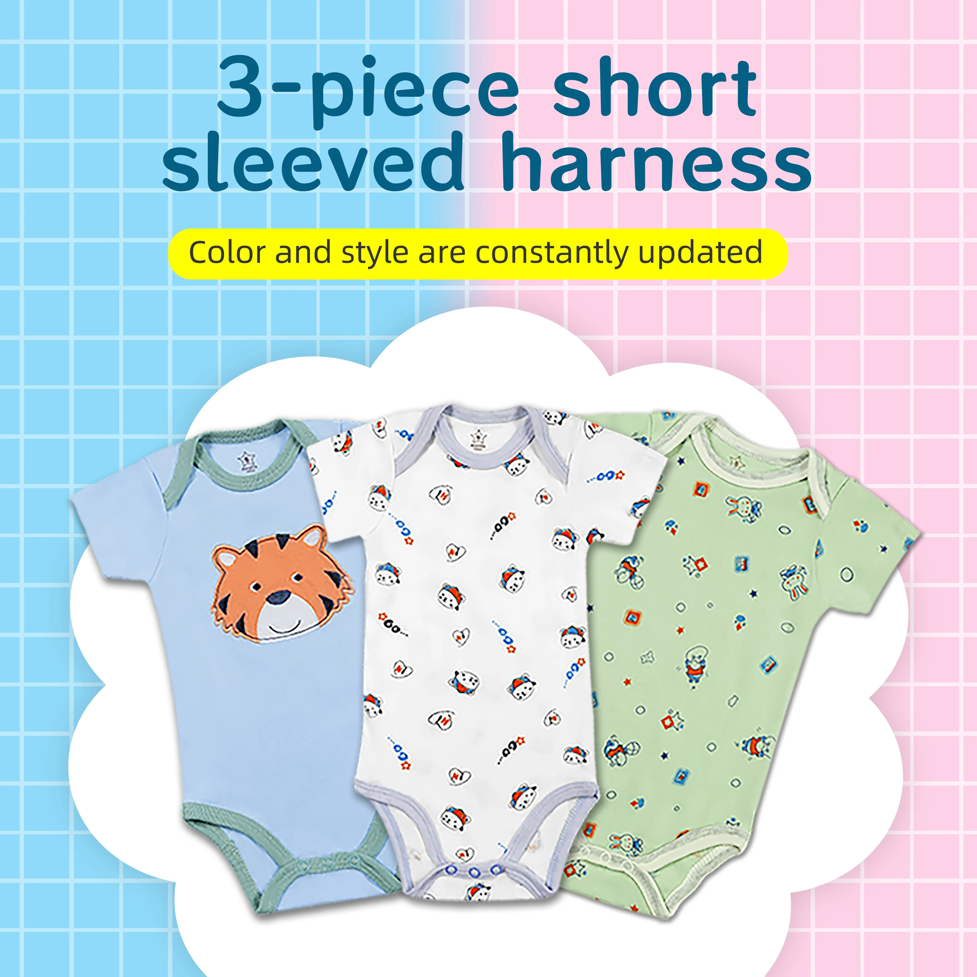 short sleeve baby romper​