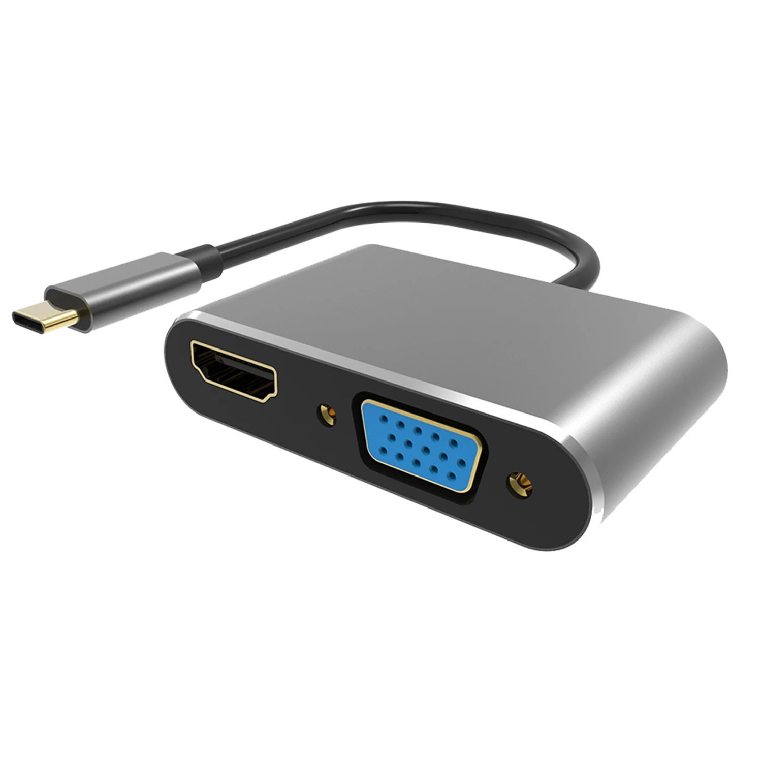 Горячая продажа адаптер Type-c для VGA HDMI 4K 1080P адаптер питания DC для мобильного телефона с хорошим качеством RECH ABS