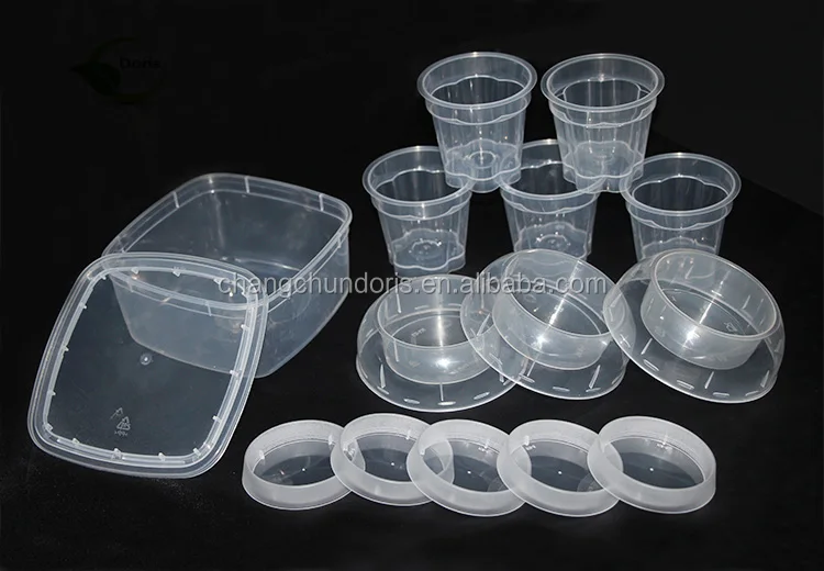 4L square IML Packaging Custom Ice Cream Containers with Lids Container Packaging