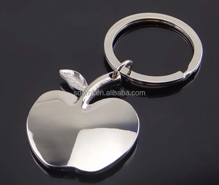 Custom Metal Apple Keychain Apple Shaped Key Chain Apple Keyring For