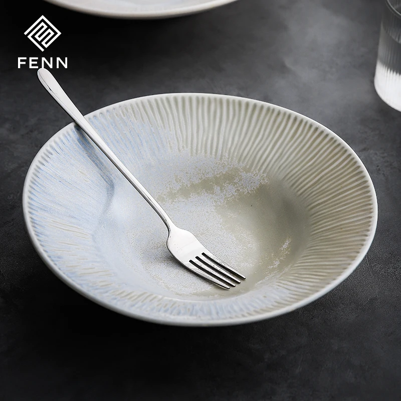 product fenn luxury western dinnerware restaurant ceramic tableware vintage dining dinner bowls porcelain soup bowl ceramic bowls-62