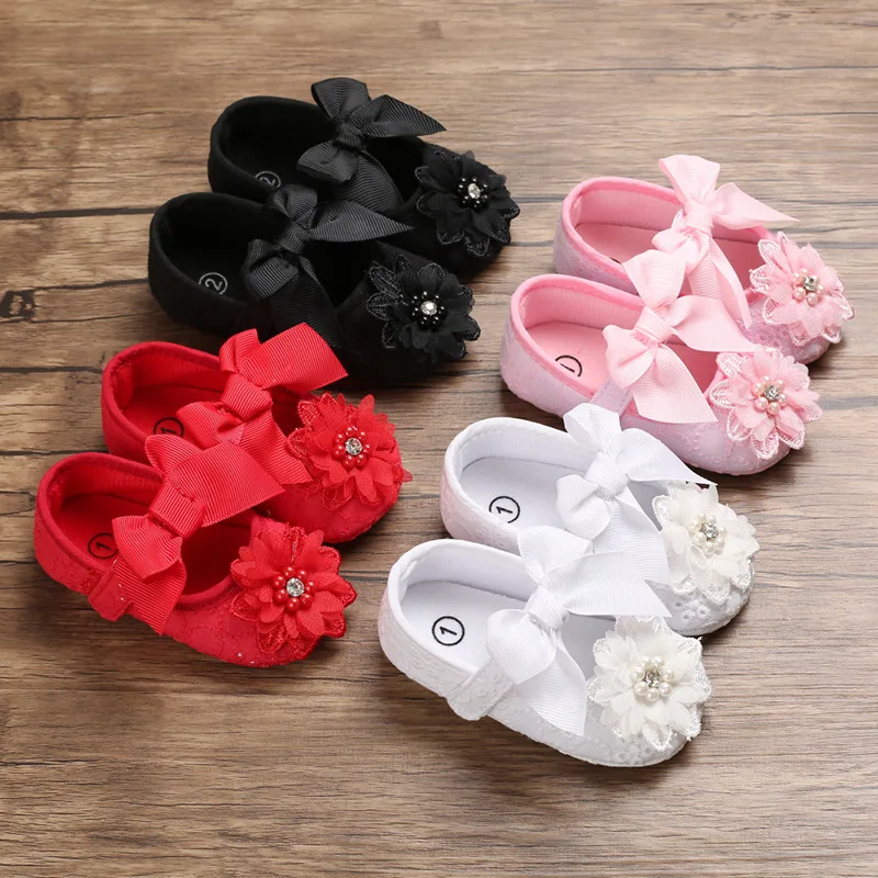 2021 New Spring and Autumn 0-1 Year Old Baby Girl Soft-soled Non-slip Princess Toddler Shoes