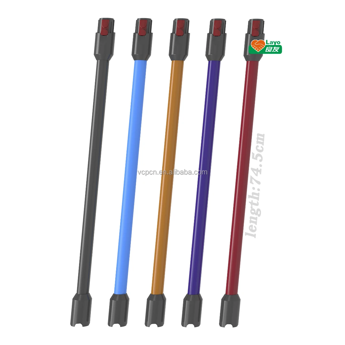 Color Light Aluminium Tube Telescopic Vacuum Cleaner Extension Tube