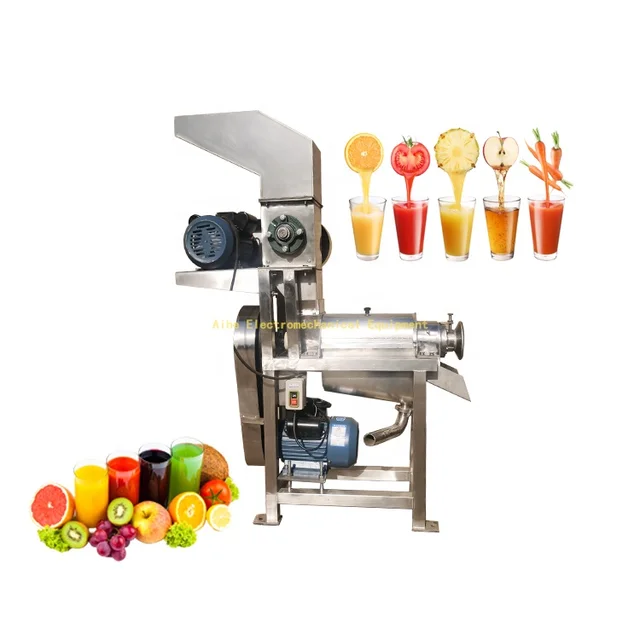 High Efficient Industrial Cold Press Fruit Juice Screw Extractor Vegetable Spiral Crushed Juicer Making Machine