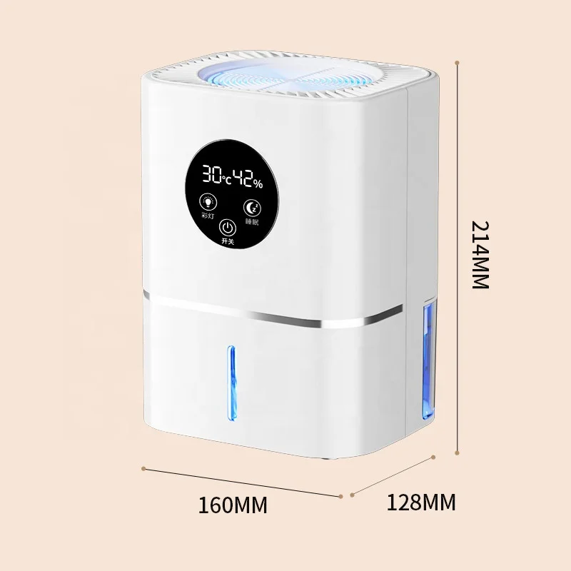 Dehumidifier Home air Dehumidifier for Bedrooms Room Dehumidifier for Indoor Drying Small Handy Device for Defrosting 4