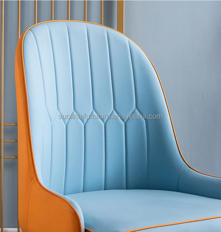 Modern Luxury Single Nordic Style Bedroom Dining Leather Backrest Coffee Chairs Buy Modern