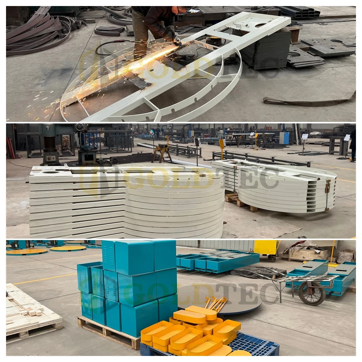Fully Automatic Pallet Wrapping Machine for Plastic Container Solar Panels Battery Pallet Wrap Dispenser