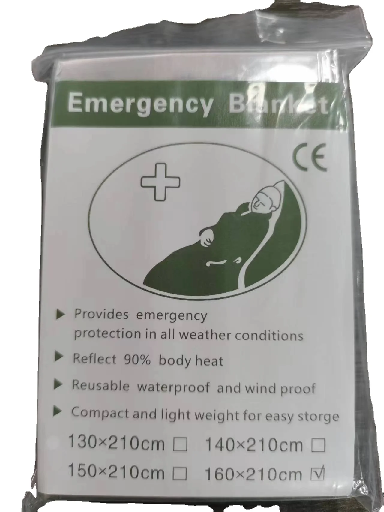 Medresq Factory Direct Sale Reflective Insulation Emergency Blankets Folding Thermal Blanket Hypothermia Blanket
