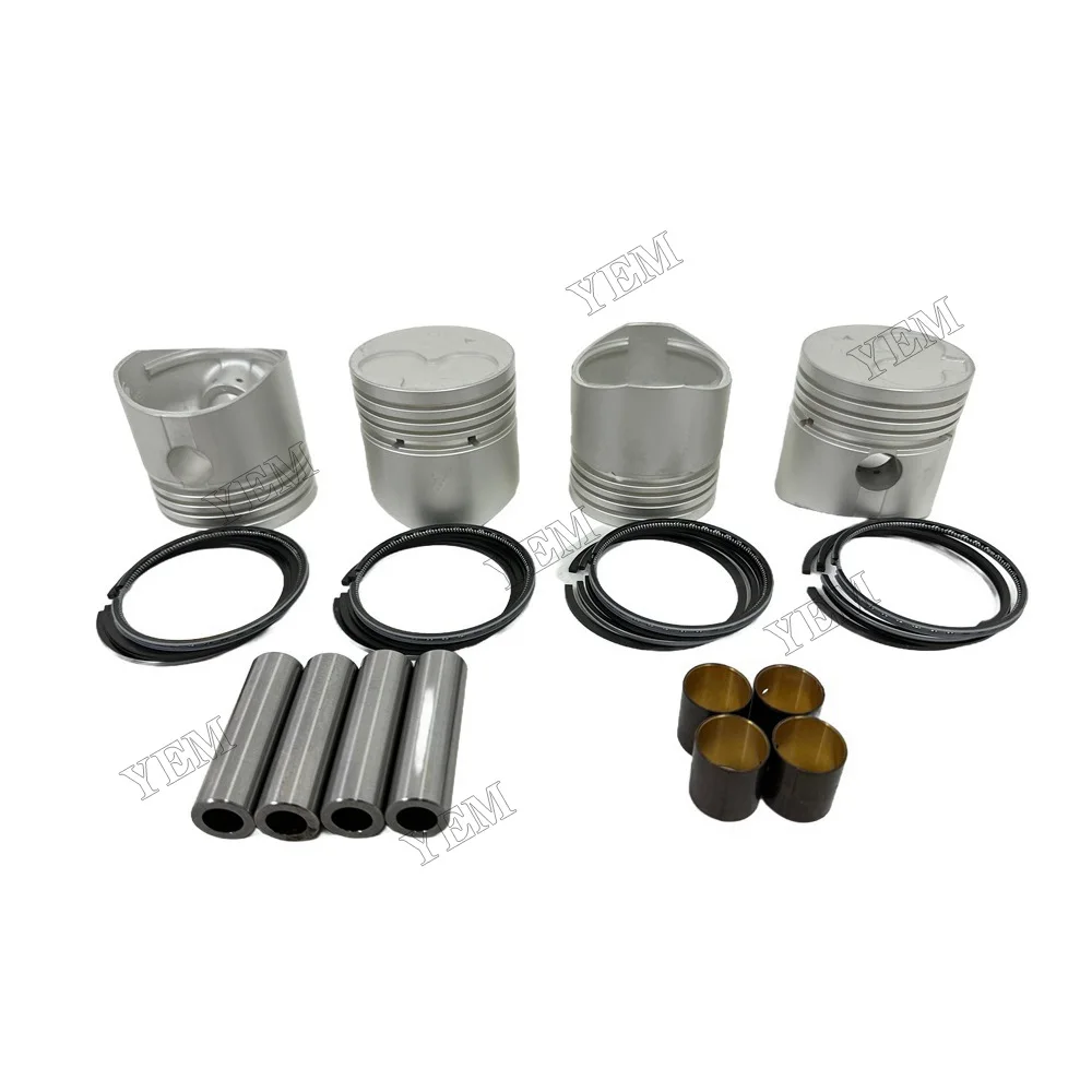 Cylinder Piston and Piston Ring Kit Suitable for Mitsubishi K4Ds Engine Replacement Parts