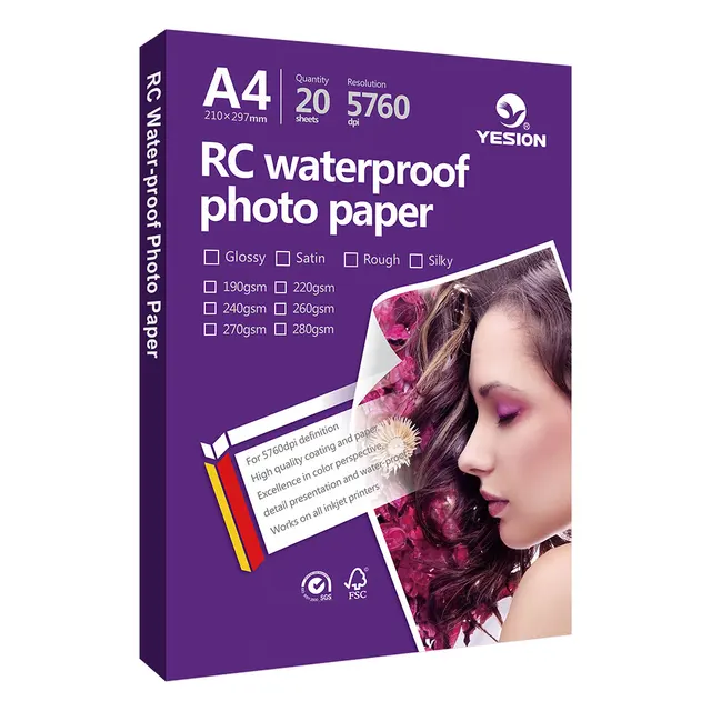 Yesion glossy 260gsm RC photo paper