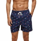 Quick Beachwear Beachwear Custom Quick Dry Sublimation Print Mens Beachwear Shorts Swimming Trunk Boardshorts