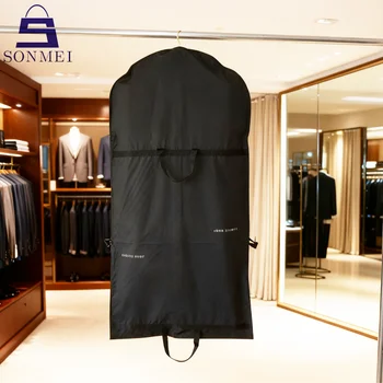 Luxury Top End PEVA Waterproof Dustproof Fold Travel Suit Garment Bag