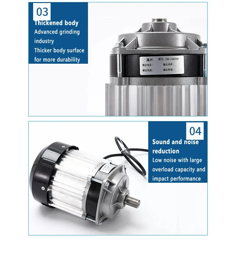 48v 500w Permanent Brushless Dc Motor Climber Motor Low Noise Copper Core Motor Pure