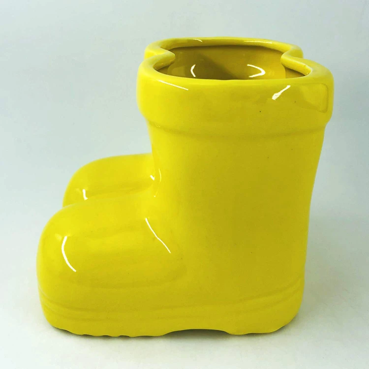 High Quality Boot Shape Ceramic Flower Pot Planter