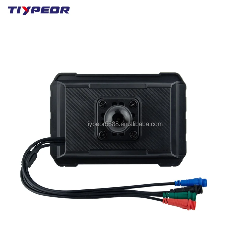 product tiypeor 5inch moto gps waterproof wireless android auto carplay portable motorcycle display screen navigation with dvr-8