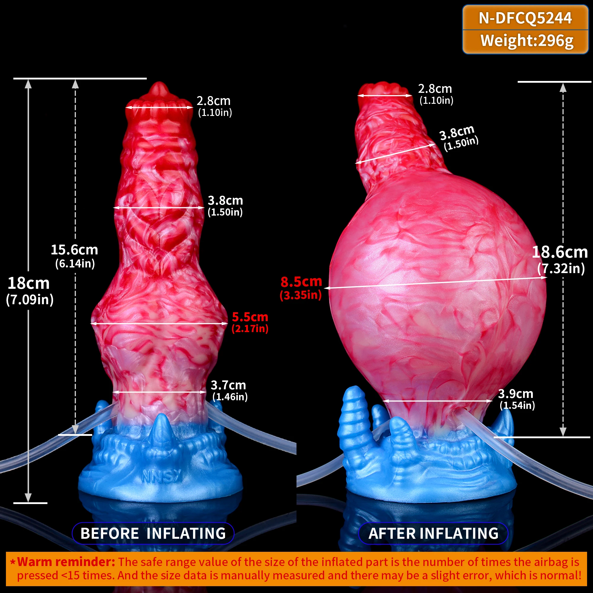 Fantasy Inflatable Anal Plug with Pump Butt Shower Enema Silicone Fetish BDSM Anal Sex Large Anus Plug Dilator Prostate Sex Toys