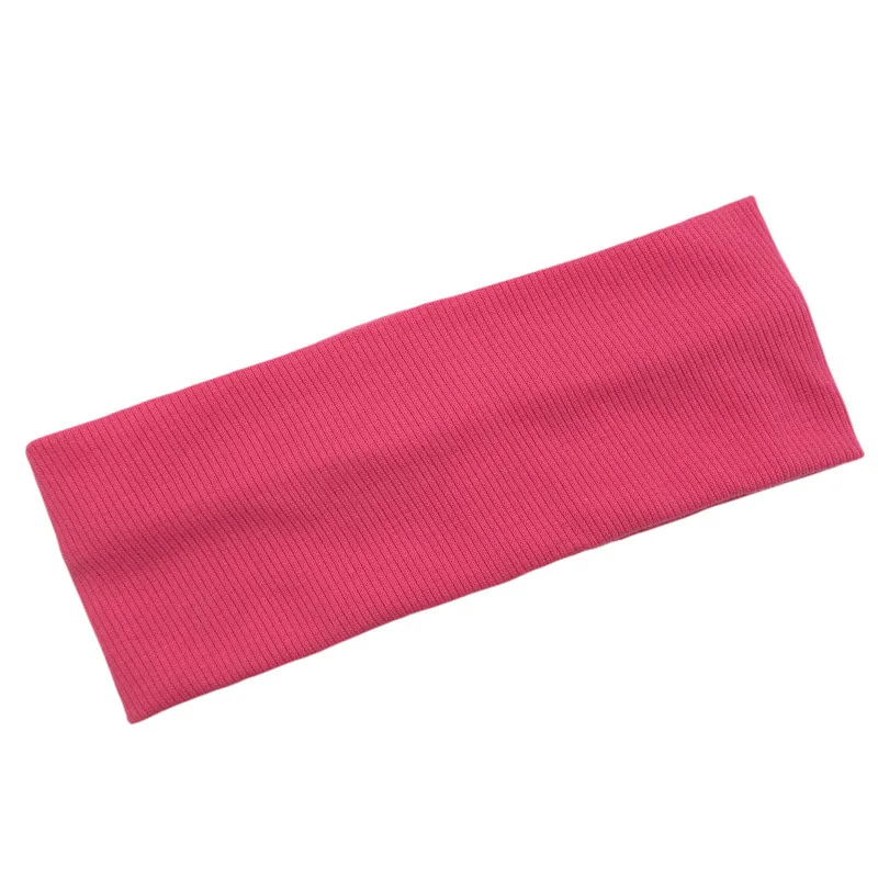Wholesale Custom Elastic Hair Bands Solid Color Knitted Headbands for Women's Sports Uni aperçu 15