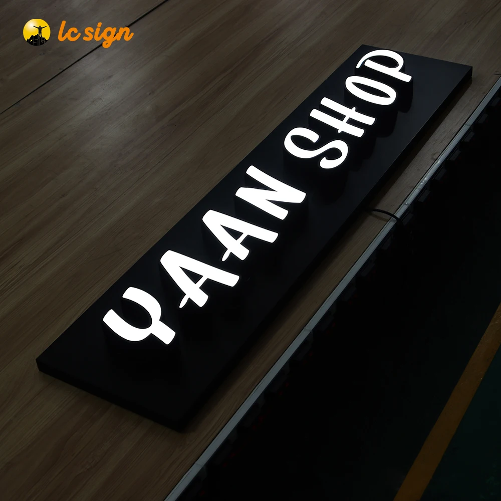 Открытый led подсветка Логотип сотовый телефон магазин названия