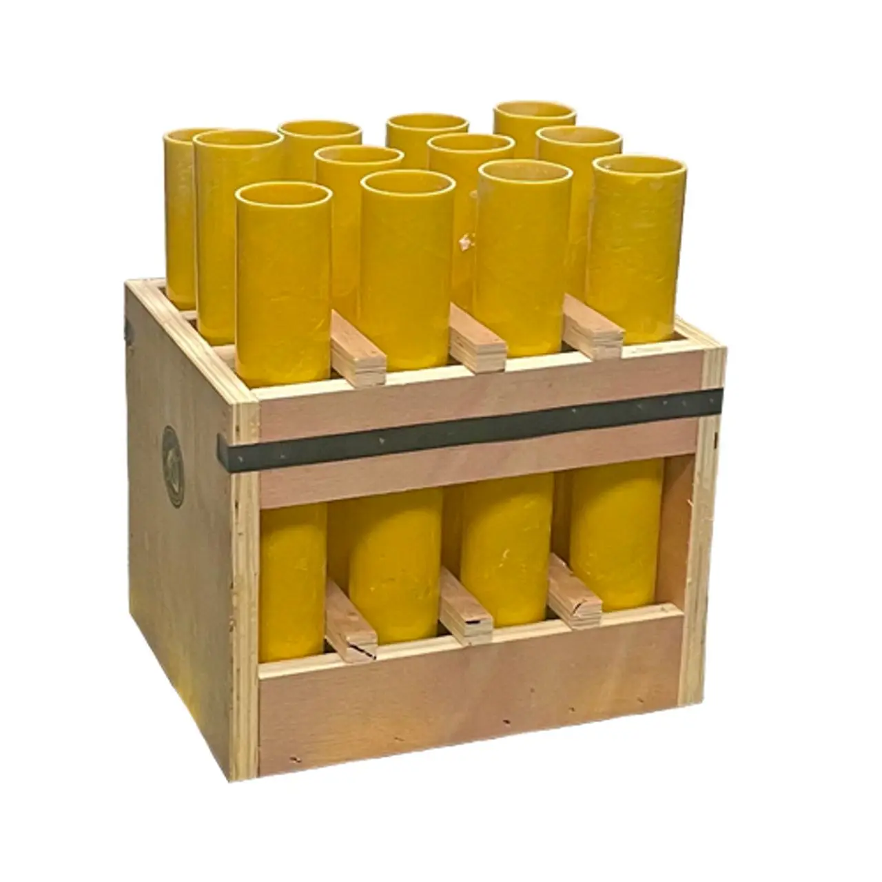 3 Inch 10 Shot Display Shell Fireworks Wooden Racks