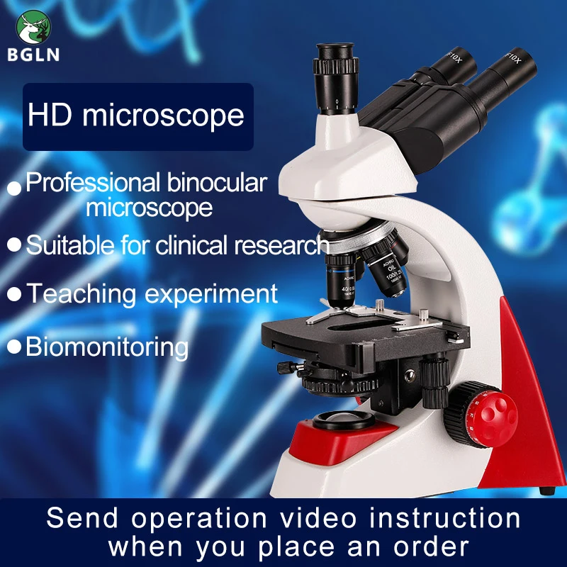 Trinokulares Biologisches Mikroskop XSP-36TV – 40X Bis 5000X Vergrößerung, LED, Einstellbar – NEU