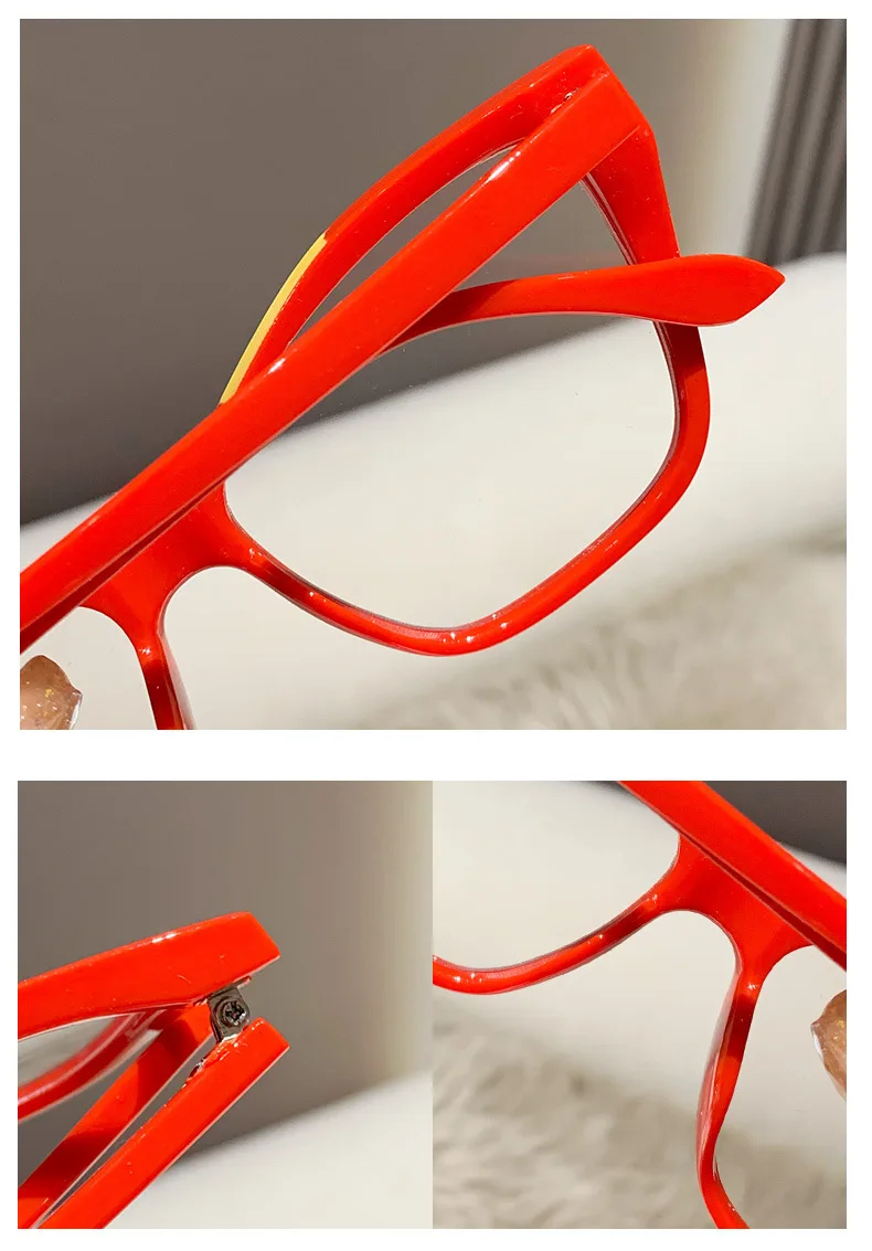 New Fashion Photochromic Glasses Classic Optical Glasses Frame Color Changing Anti Blue Light Woman Eyewear