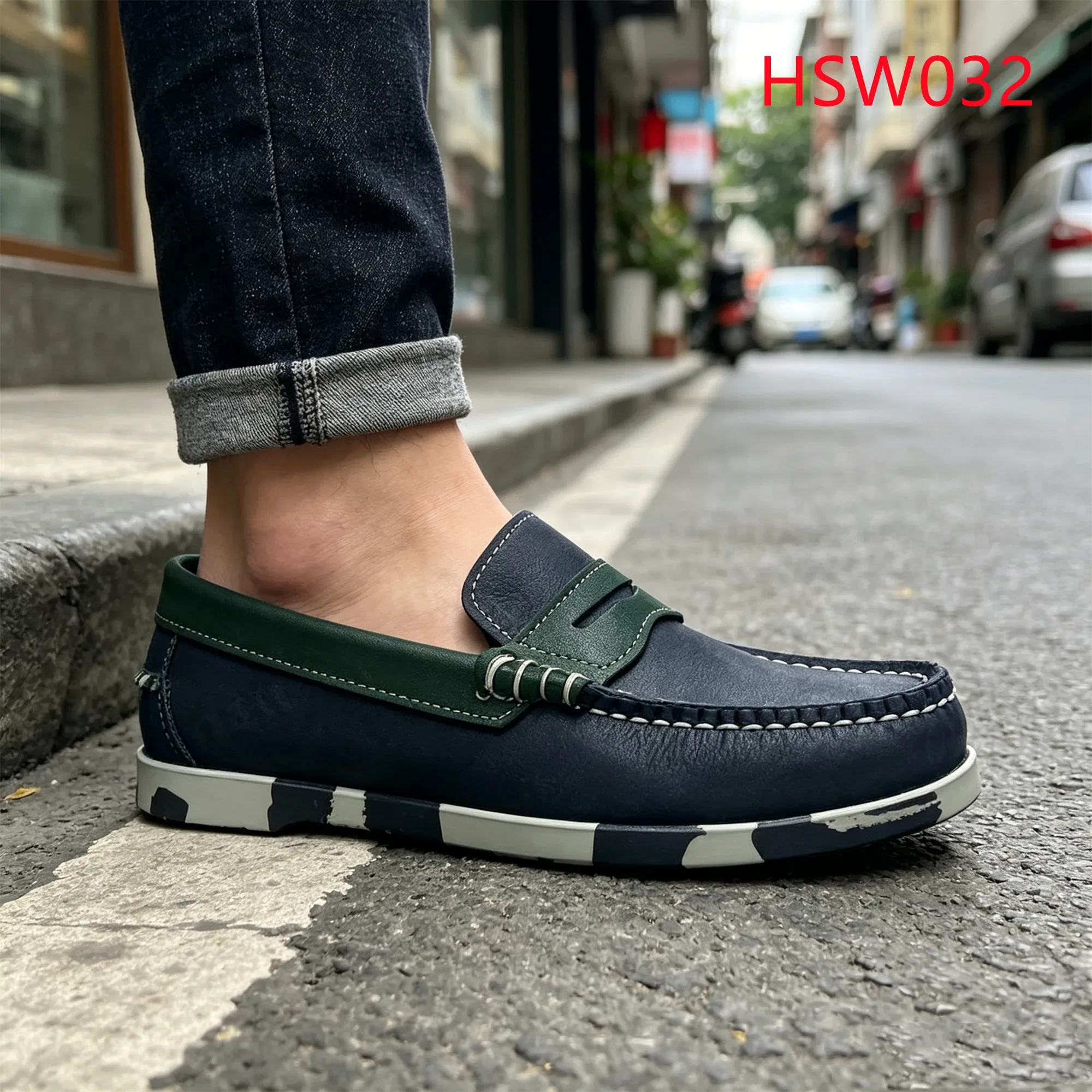 LXG,Seaport Walking Resort Wear Colorful Rubber Sole Boat Shoes Versatile Occasion Mask-style Moccasin Shoes for All Age HSW032