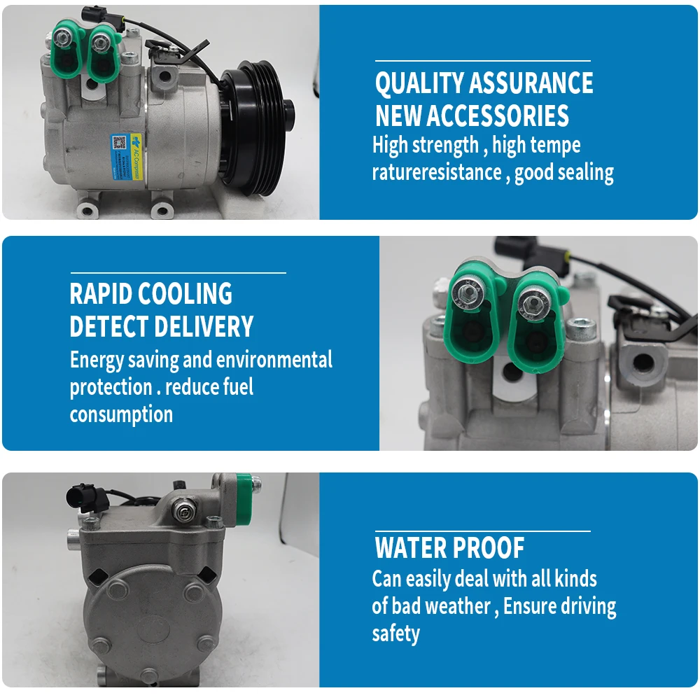Hyundai GETZ ELANTRA TUCSON COUPE AC Compressor 4PK Replacement