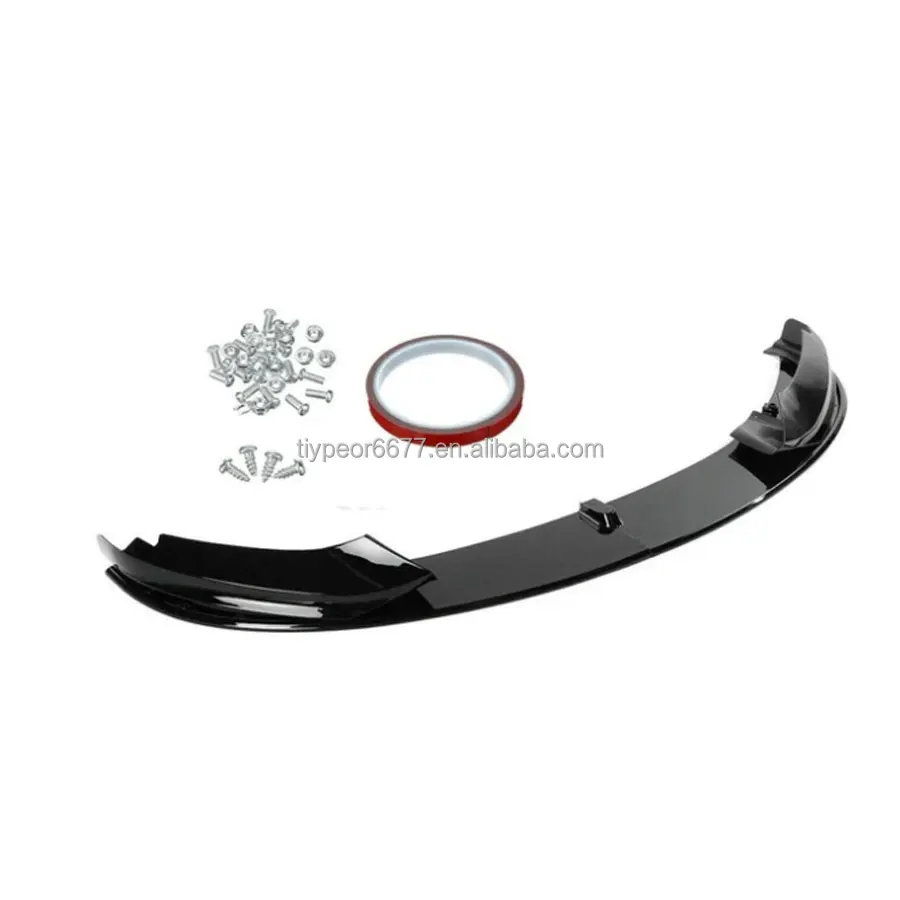 product tiypeor gloss black front splitter fits 2014   2020 for bmw 4 series f32 f33 f36 m sport front bumper lip spoiler-5