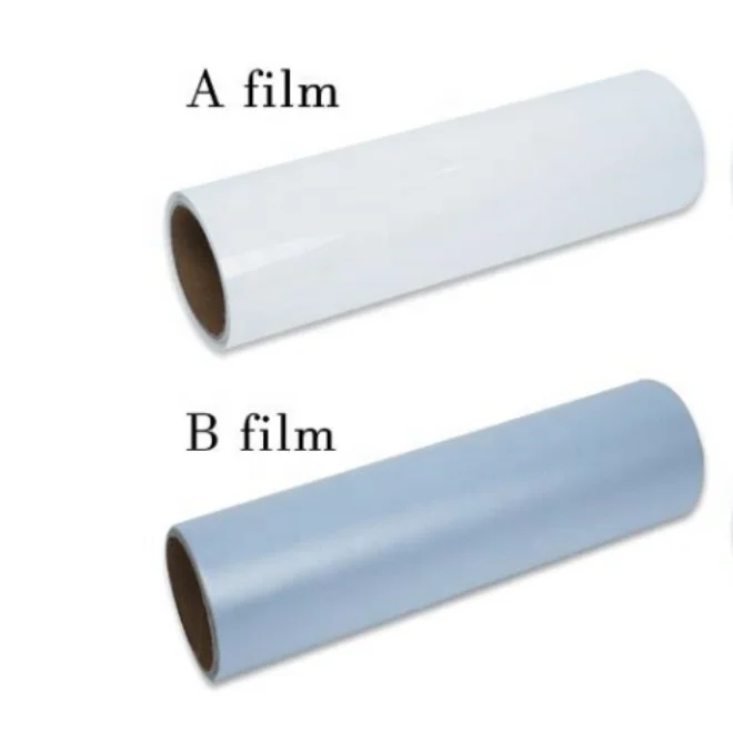 Film UV DTF PET Personnalisé Label Cristal a et b pour Imprimante Roll to Roll UV DTF CMYKWV