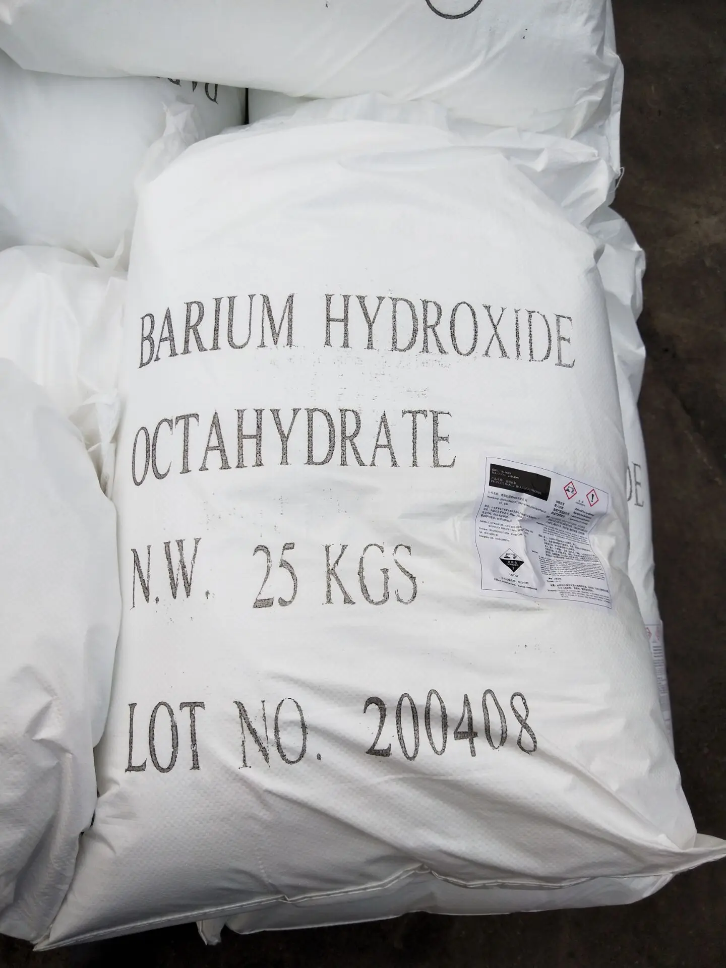 99%min Monohydrate / Octahydrate CAS 22326-55-2 / 12230-71-6 Barium Hydroxide