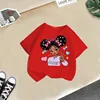 Red star little girl short sleeves