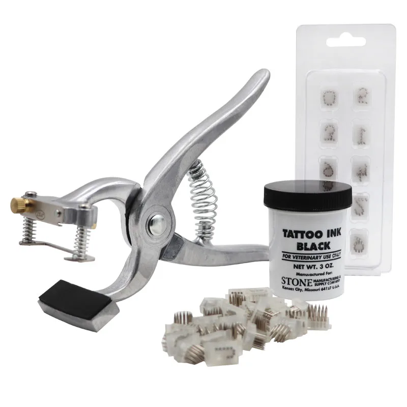 Tattoo Gun for Animals Pig Rabbit Body Piercing Kits