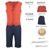 Tenue de Luffy réelle avec chapeau de paille